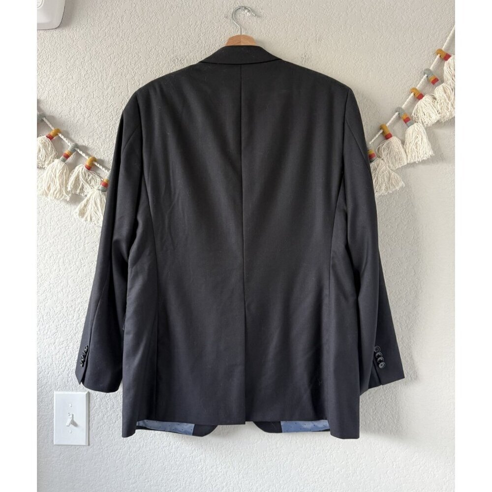 Indochino Wool Cashmere Black 2 Button Sport Tuxedo Blazer Formal Nwt Mens 52 — image 2 of 8